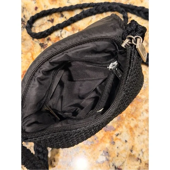 THE SAK Small Y2K Black Crochet Crossbody - Picture 9 of 10